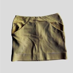 Diane Von Furstenberg Yellow Mini Skirt Size 2